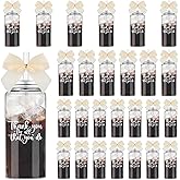 Skylety 24 Pack Employee Appreciation Gifts Bulk Thank You for All That You Do Gifts for Women Employee Appreciation Cups with Straw Lid Cream Bow 13.5 oz Plastic Tumbler for Coworker Staff