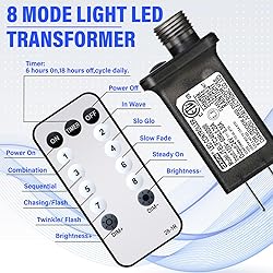 2 Pcs 8 Mode LED Light Transformer Class 2 Power