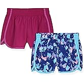 C9 Champion Girls Shorts - 2 Pack Athletic Woven Running Shorts for Kids