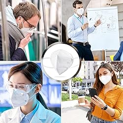 BLScode KN95 Face Mask 60 Pack White,Individually