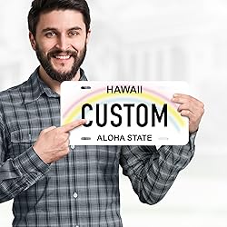Custom Hawaii License Plate, Personalized License