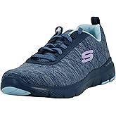 Skechers Women's Flex Appeal 3.0 - Insiders Sneaker, Navy/Multi, 8.5 M US