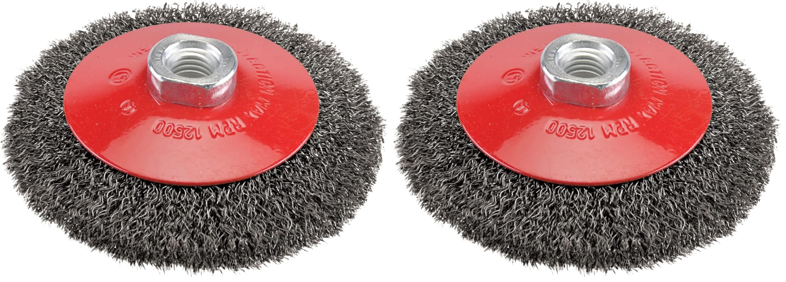 Silverline 763625 Steel Crimp Bevel Brush 115 mm (Pack of 2)