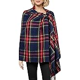 Achillea Long & Wide Scottish Tartan Plaid Shawl Wrap – Soft Cashmere Feel Winter Scarf, Outlander-Inspired Christmas Gift