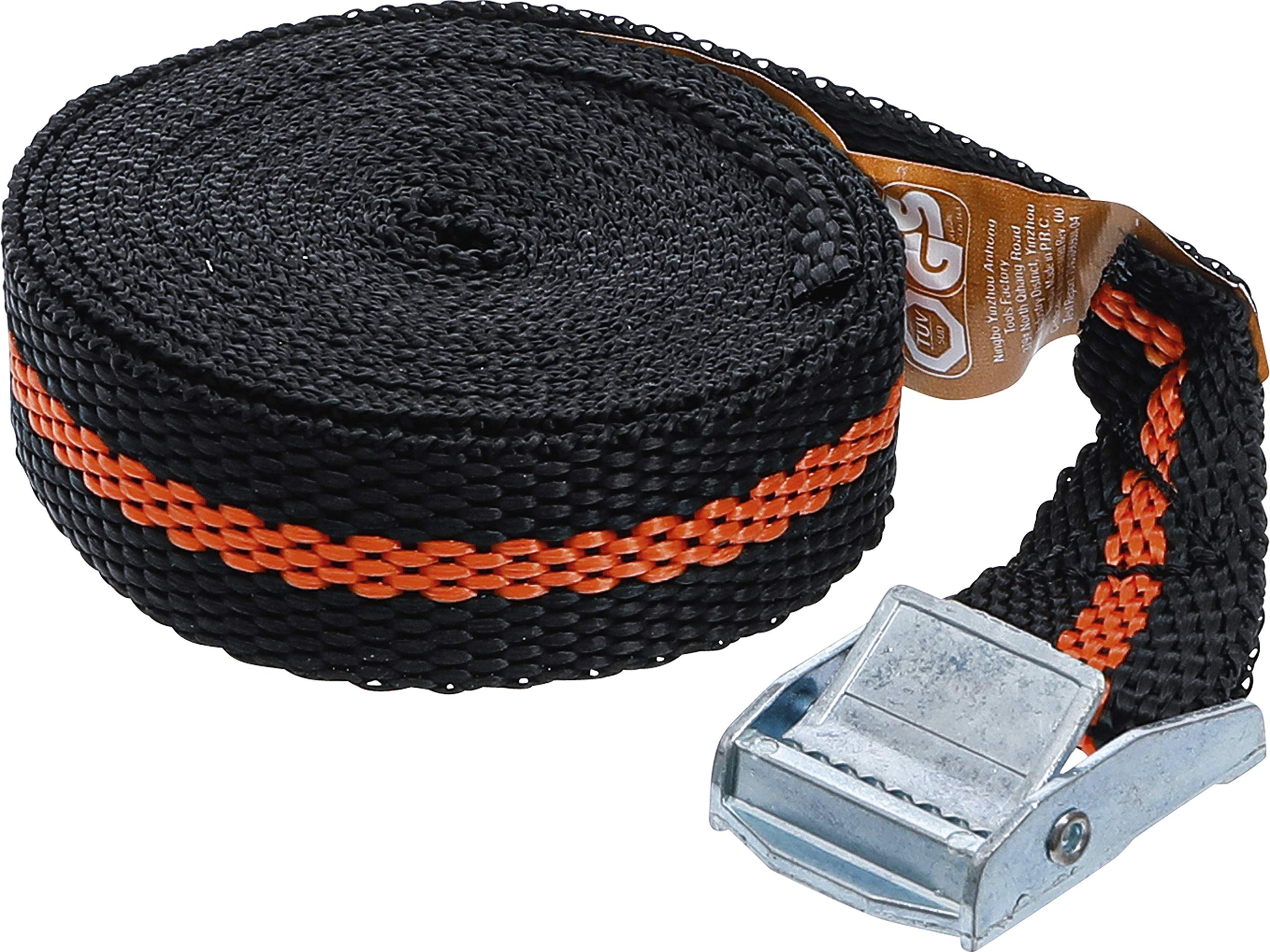 BGS Diy 3597 | Ratchet Tie Down Strap with Quick Lock | 3.5 m x 25 mm