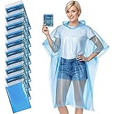APEXUP Disposable Rain Ponchos for Adults, Emergency Rain Poncho for Camping Hiking Travelling