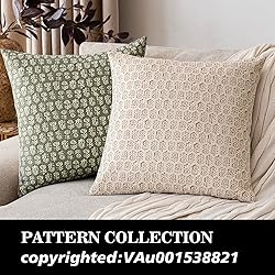 Foindtower Set of 2 Decorative Neutral Floral Print