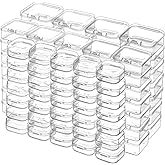 Pure Future 102-Piece Bead Organizer Box Set – Small Hinged-Lid Plastic Storage Containers with Clear Design for DIY Jewelry 