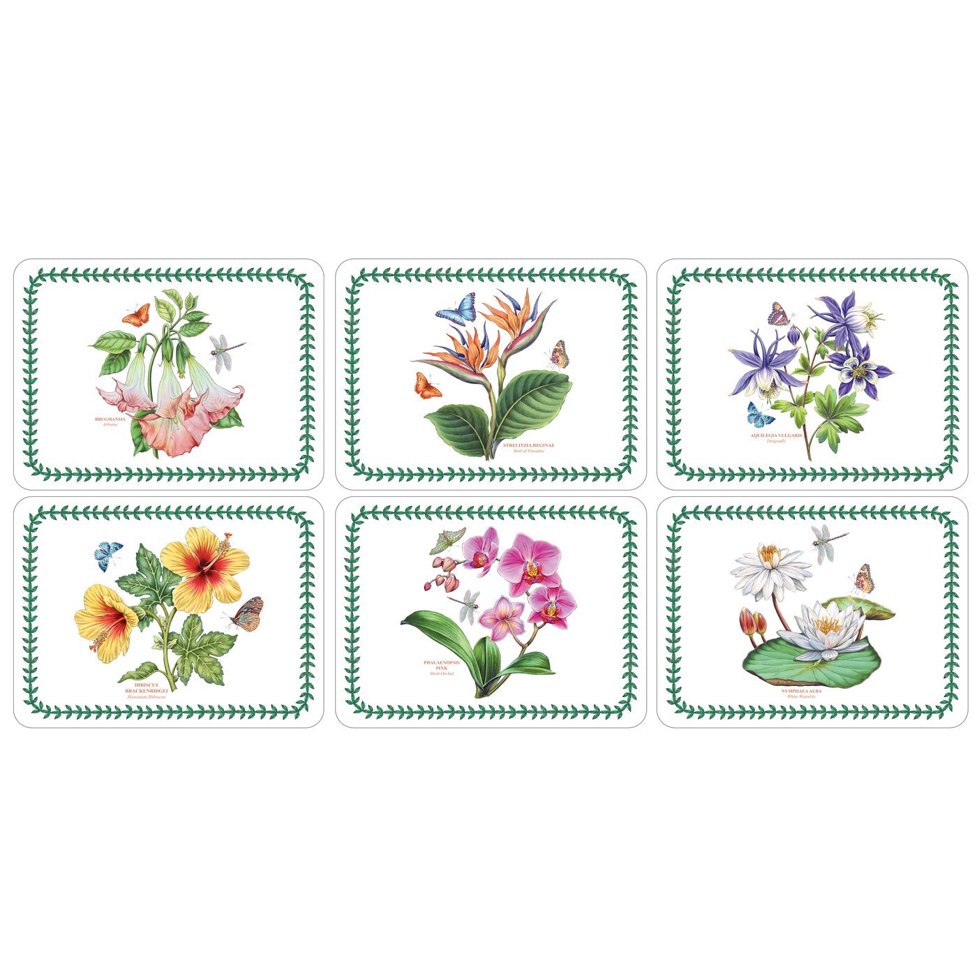 Pimpernel Exotic Botanic Garden Placemats, Set of 6