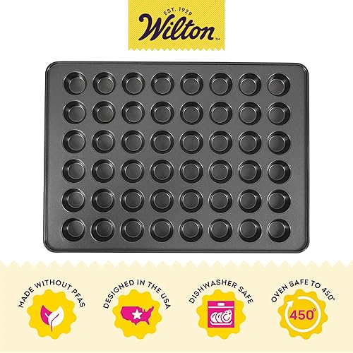 Wilton Perfect Results Non-Stick Mega Mini Muffin Pan, 48-Cup