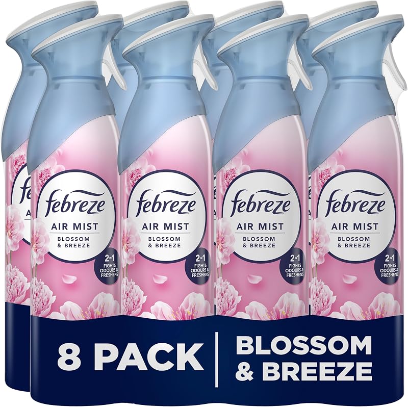 Febreze Air Freshener Blossom & Breeze 185ml Pack of 8 OdourClear