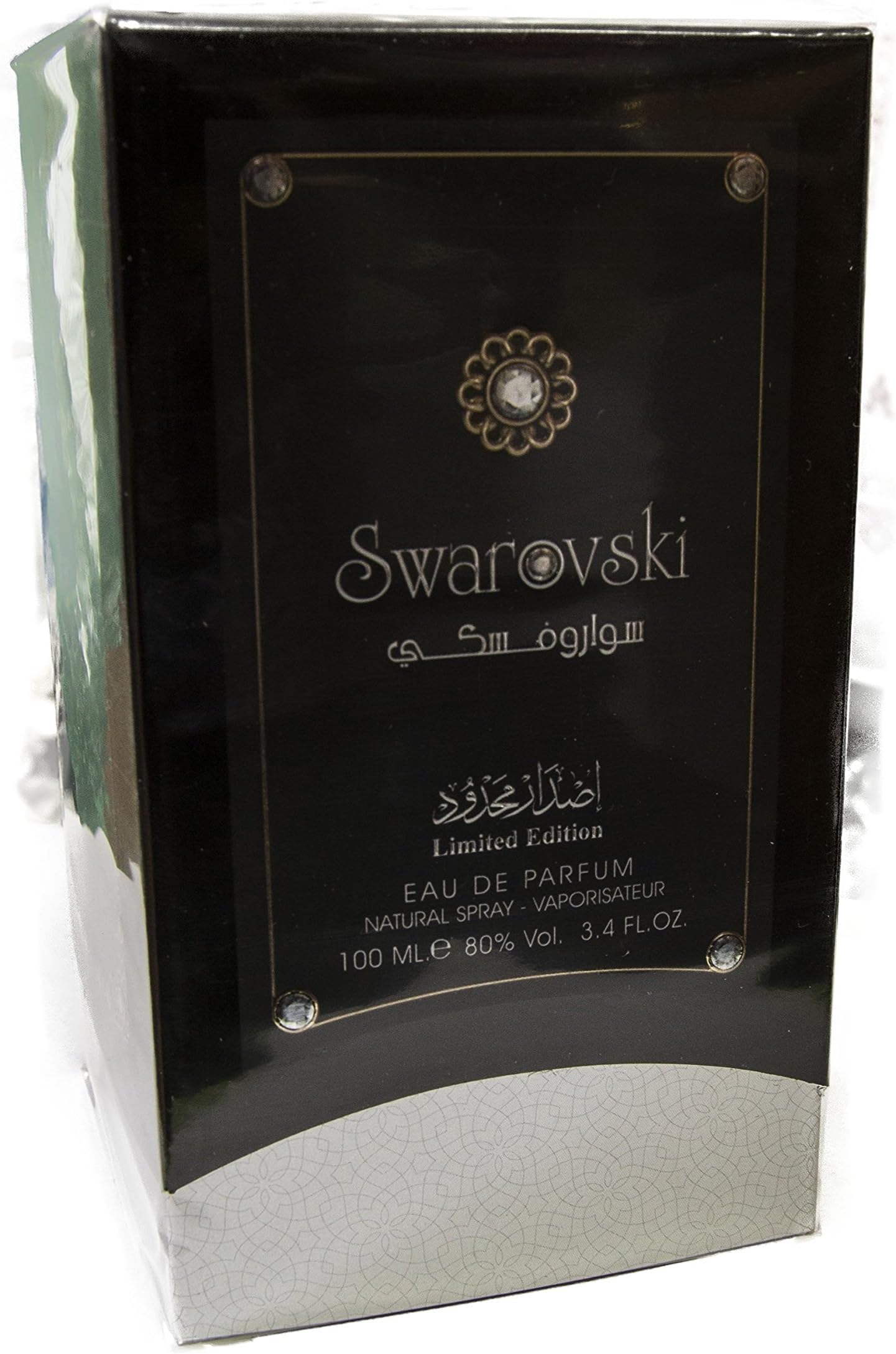 100ml Oud Swarovski Oudh Arabian Attar with Oud Wood Extract
