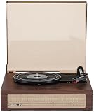 Crosley CR6042A-WA Scout 3-Speed Bluetooth Turntable with Built-in Speakers, Walnut
