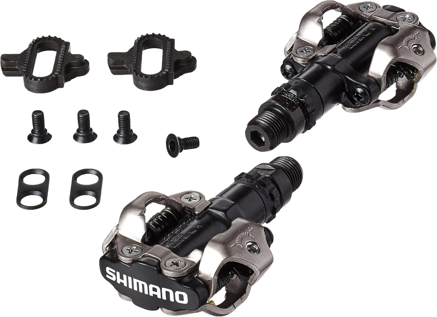 SHIMANO PD-M520 - SPD Pedale mit Platten - Farbe: Schwarz: Amazon.de ...