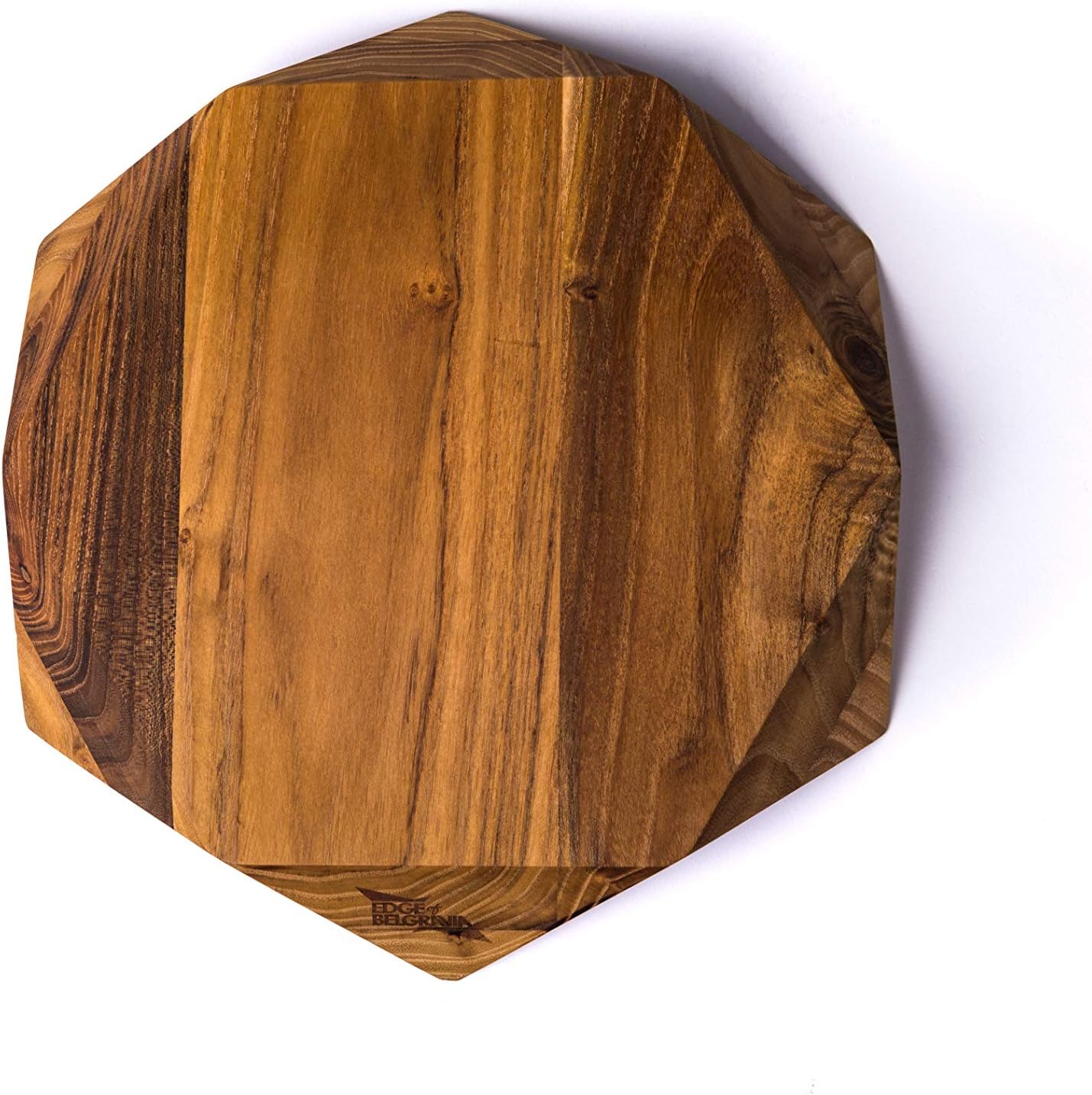 Edge of Belgravia 100% Teak Star Wood Cutting Board,Non Slip,Ecofriendly, Kitchen Chopping Board for Meat, Cheese and Vegetables, BBQ (Medium (35 x 35 x 4 cm))