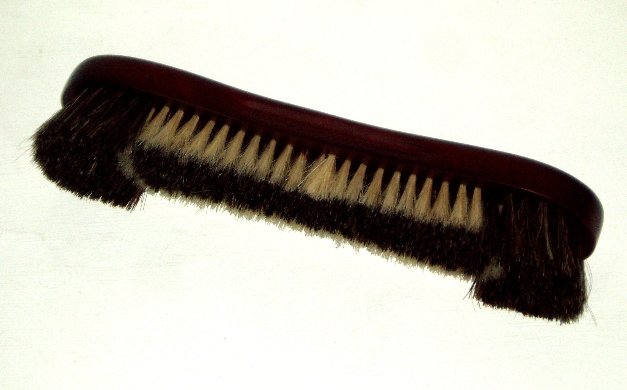 12" Genuine HORSEHAIR BRISTLES MAHOGANY WOODEN HANDLE Snooker or Pool Table BRUSH