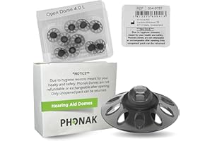 OTTO TECH Phonak Open 4.0 Dome Large (0.43 inch=11mm) 10 Domes, Genuine OEM Switzerland Replacement by Sonova, Hearing Aid Domes for Phonak Audeo Marvel Paradise Lumity Accessories -1 Pack/10 Domes Total