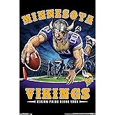 Trends International NFL Minnesota VIkings - End Zone 17 Wall Poster, 22.375" x 34", Premium Unframed Version