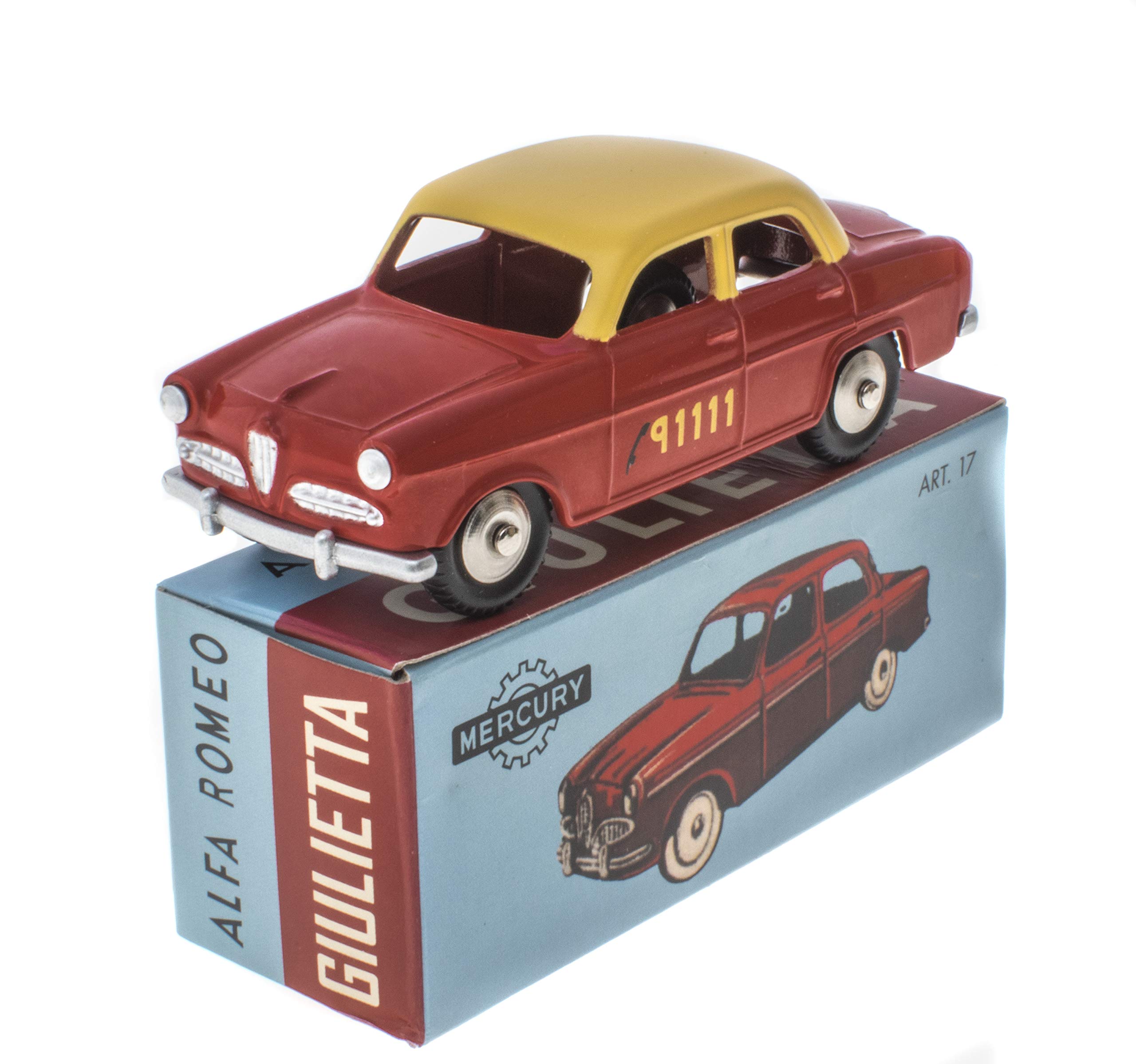OPO 10 - Car 1:48 Mercury collection by Hachette: Alfa Romeo Bern Taxi Giulietta (MY010)