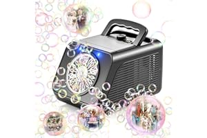 Reenovan Bubble Machine, Automatic Bubble Blower 15000+ Bubbles Per Minute, Bubble Machine for Kids Toddler, Portable Bubble 