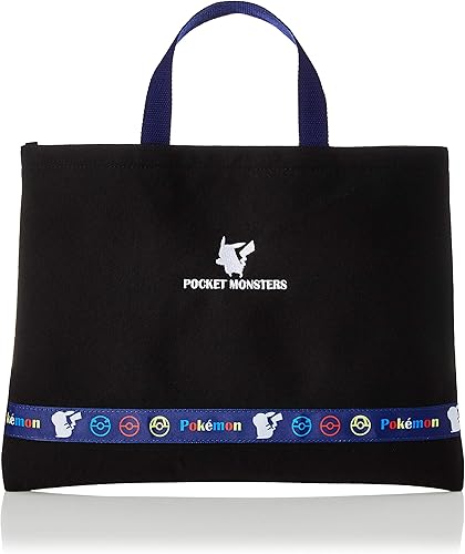 Amazon ポケットモンスター レッスンバッグ ポケットモンスター シンプルレッスンバッグ キッズ Qpk2 2101 クロ 003 Pocket Monsters ポケットモンスター レッスンバッグ