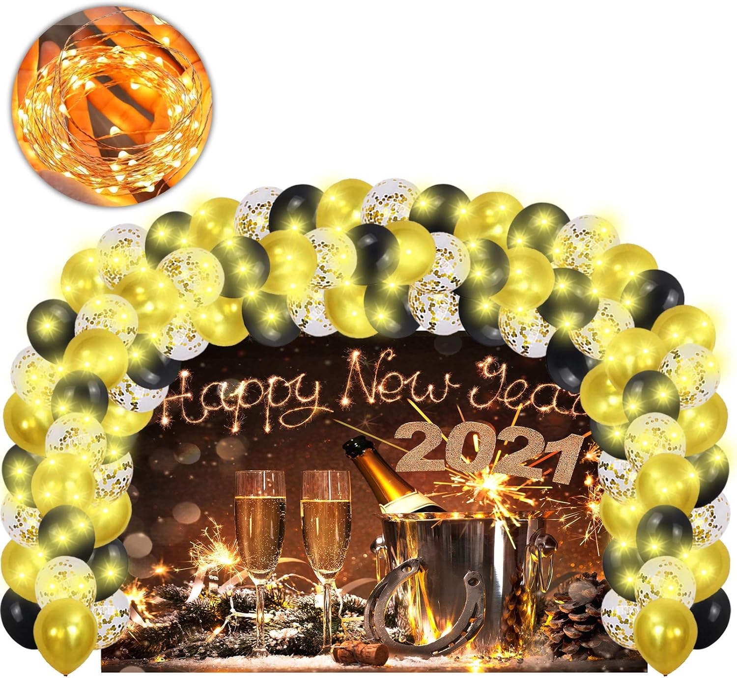 2021 Happy New Years Eve Party Decorations