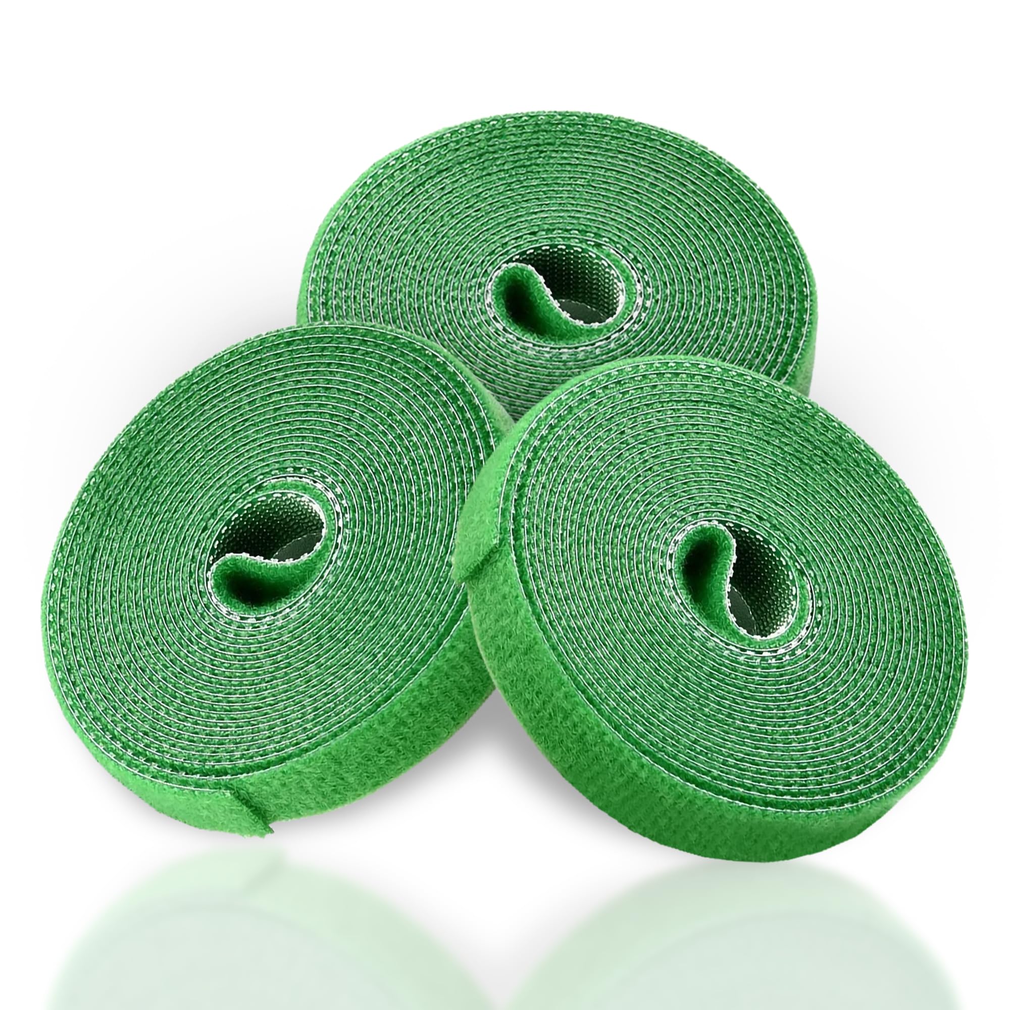 G4GADGET Plant Tie Tape 3 Pack – 10mm Thick Hook & Loop Garden Plant Ties | Reusable Plant Tape for Garden, Trees, Climbing Plants, Vines & Shrubs – 7.5M Total Length