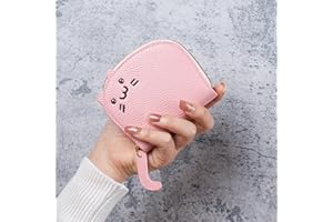 Elegant Cat-Themed Coin Purse for Women | Stylish Litchi Pattern with PU Card Holder | Perfect as a Cat Wallet or Change Purs