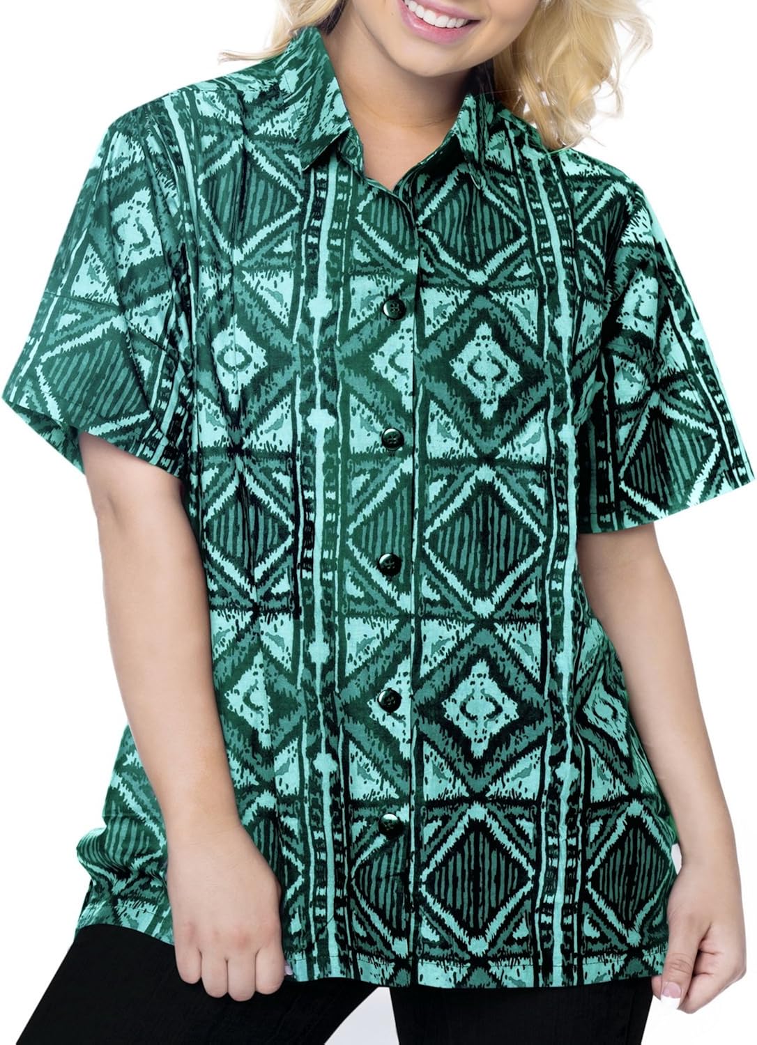 Ropa de Playa botón Hawaiano Camisa Casual Mangas Cortas hacia Abajo