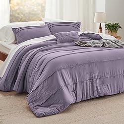 Bedsure Purple Twin Comforter Set - 3 Pieces Pinch