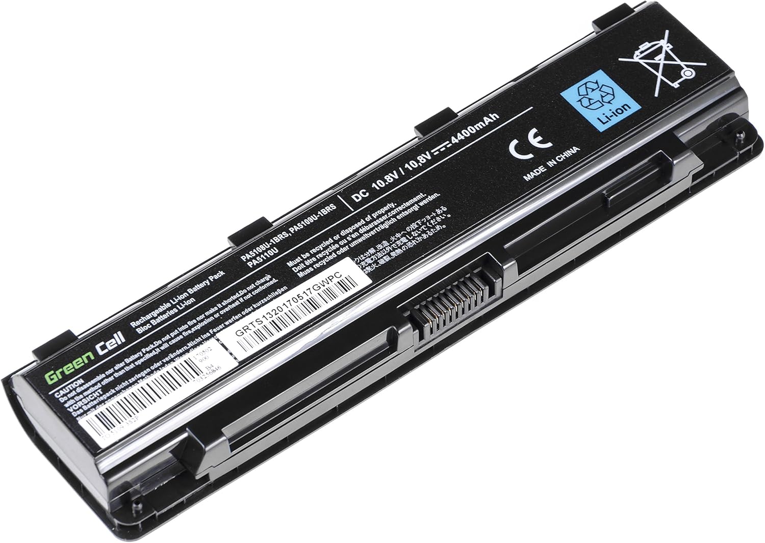 Green Cell Toshiba PA5109U-1BRS PABAS272 Laptop Battery for Toshiba Satellite C50 C50D C50t C55 C55D C55t C70 C70D C75 C75D L70 C50-A C50D-A C55D-A C55D-A C55-A C55D-A C55D-A C50-A -A-14W C55-A-1H9 - Image 3