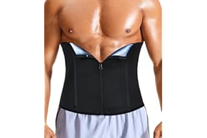 Ursexyly Men's Waist Trainer Trimmer - Tummy Control Compression Shapewear Body Shaper Sweat Belt Band Sauna Slimming Belt