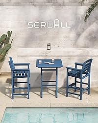 SERWALL Balcony Adirondack Chairs and Table 3
