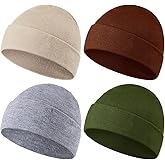SATINIOR 4 Pack Baby Beanie Hats for Unisex Newborn Infant Toddler Warm Winter Spring Hat Knit Cap for Boys Girls 0-36 Months