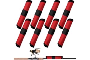 Anglecai 8 Pack Fishing Lure Covers, Fishing Bait Cover for Easily See Lure Fishing Hook Covers Bait Storage Protector Fishing Lure Wrap to Keep Fishermen Fishing Safe