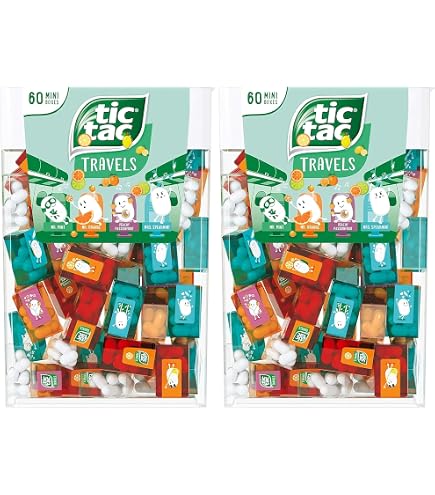 Amazon.com : Tic Tac Mini Mints, Variety Share Pack 62 Pack, 211g