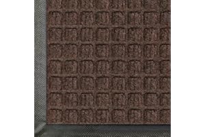 M+A MATTING WaterHog | Commercial-Grade Entrance Mat with Rubber Border | Indoor/Outdoor, Quick Drying, Stain Resistant Door Mat | 2' Length x 3' Width, Red/Black