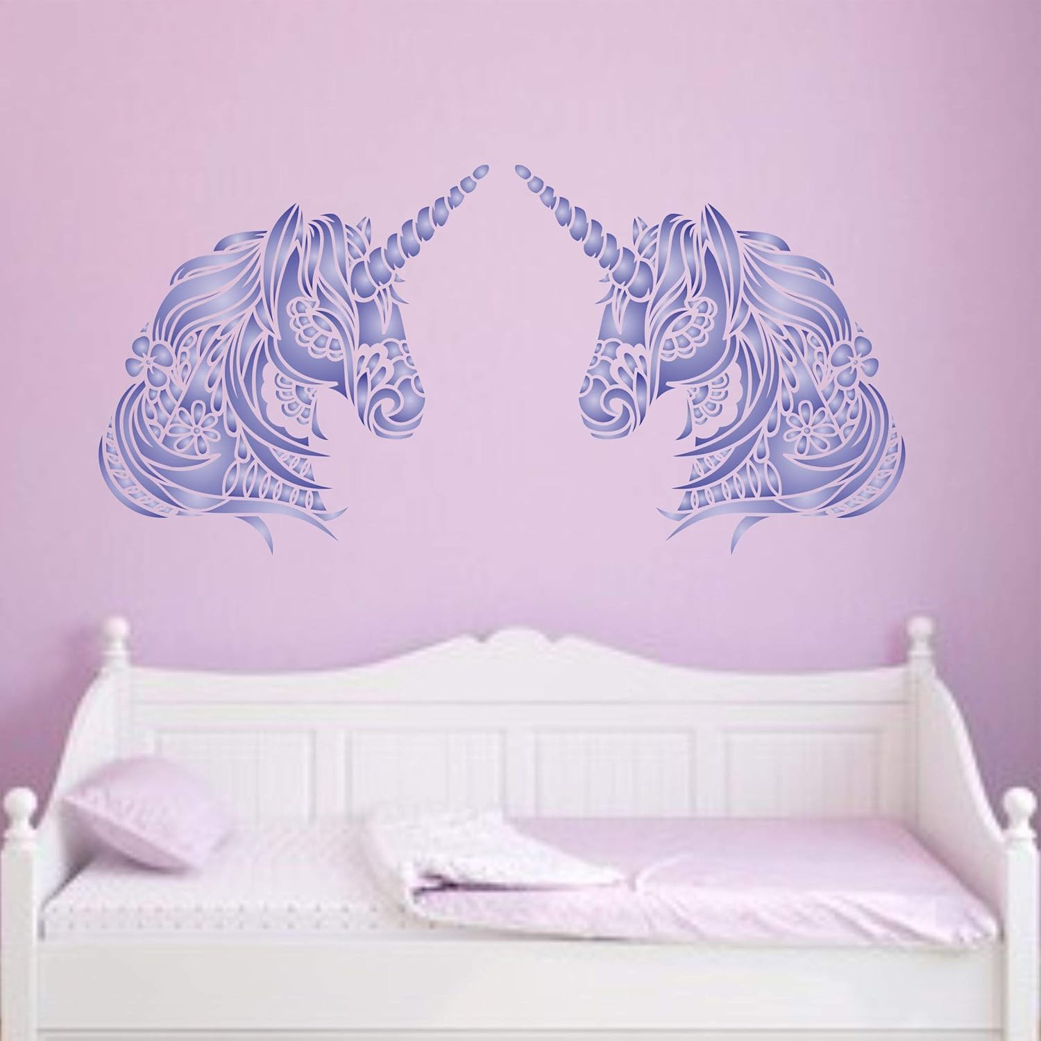 Unicorn Head Stencil, 25.40 x 25.40 cm (L) - Stencil Company Original Decorative Tribal Horse Pony Unicorn Stencil - Image 5