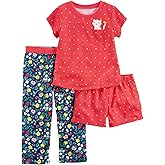 Carter's Girls 3 Pc Poly 393g031, Print, 10 Kids