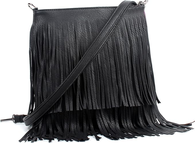 black tassel bag