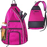 LLYWCM Pickleball Bag - Pickleball Bags for Women Men - Pickleball Backpack - Travel Pickleball Paddle Case, Pickle Ball Bag for Pickleball Paddle Tennis Racket, Protable Pickleball Sling Bag