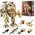MyBuild Mecha Frame Titan - Toy Building Sets Mecha 6 Inches, Build Robot Mech, Adjustable Action Poses, All Major Building Bricks Compatible, for Mech Fans