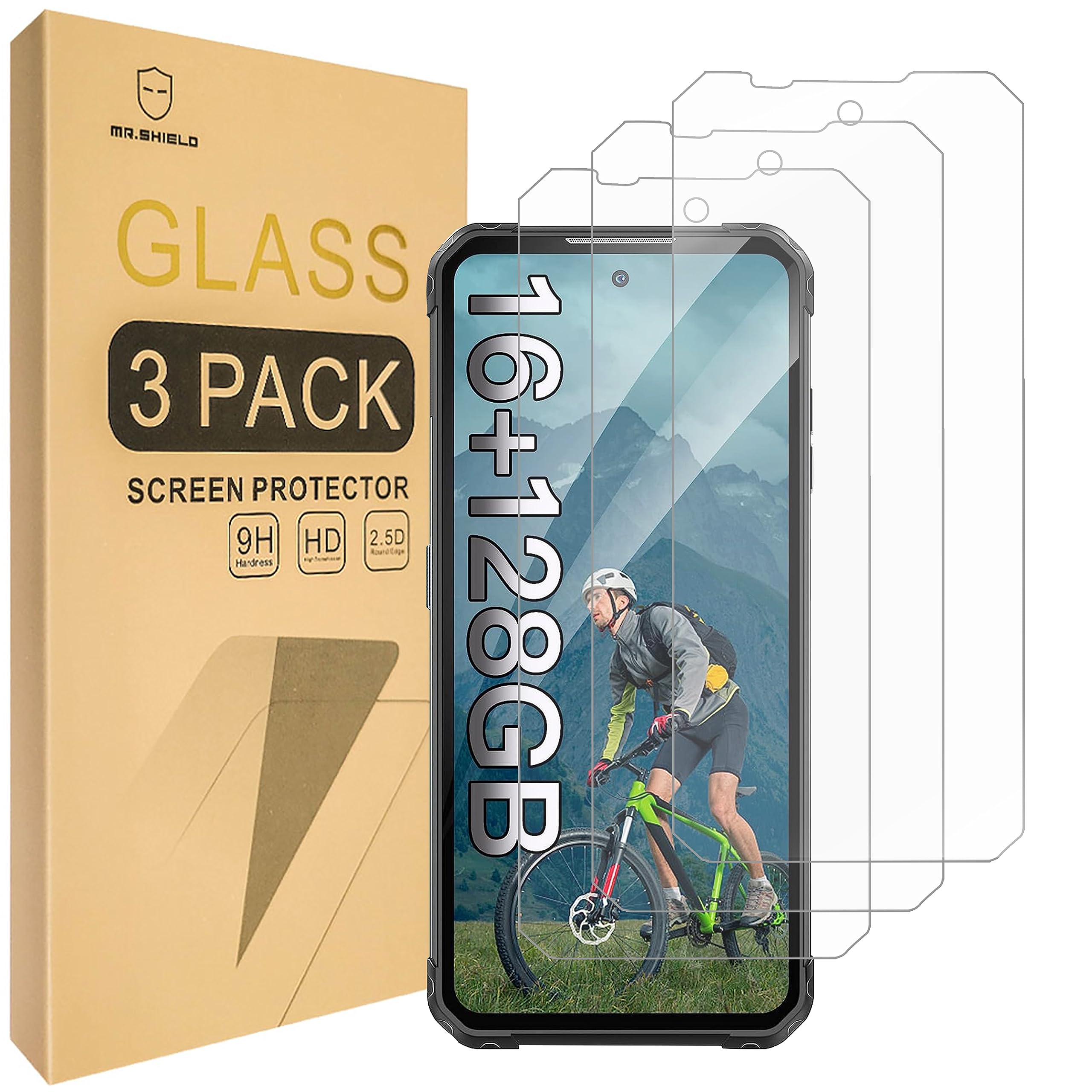 Mr.Shield Screen Protector For IIIF150 B2 Ultra [Tempered Glass] [9H Hardness] [3-Pack] Screen Protector