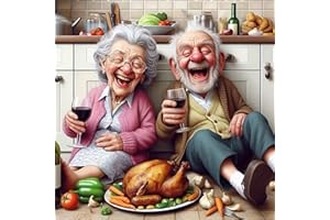 DIY Old People Diamond Art Kits for Adults,5D Grandmother Diamond Painting Kit for Beginner,Full Round Gem Art Paint By Diamo