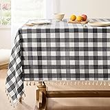 Softalker Checkered Tablecloth Rectangle, Heavy