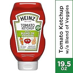 Heinz Tomato Ketchup with a Blend of Veggies, 19.5