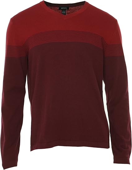 men's burgundy crew neck sweater