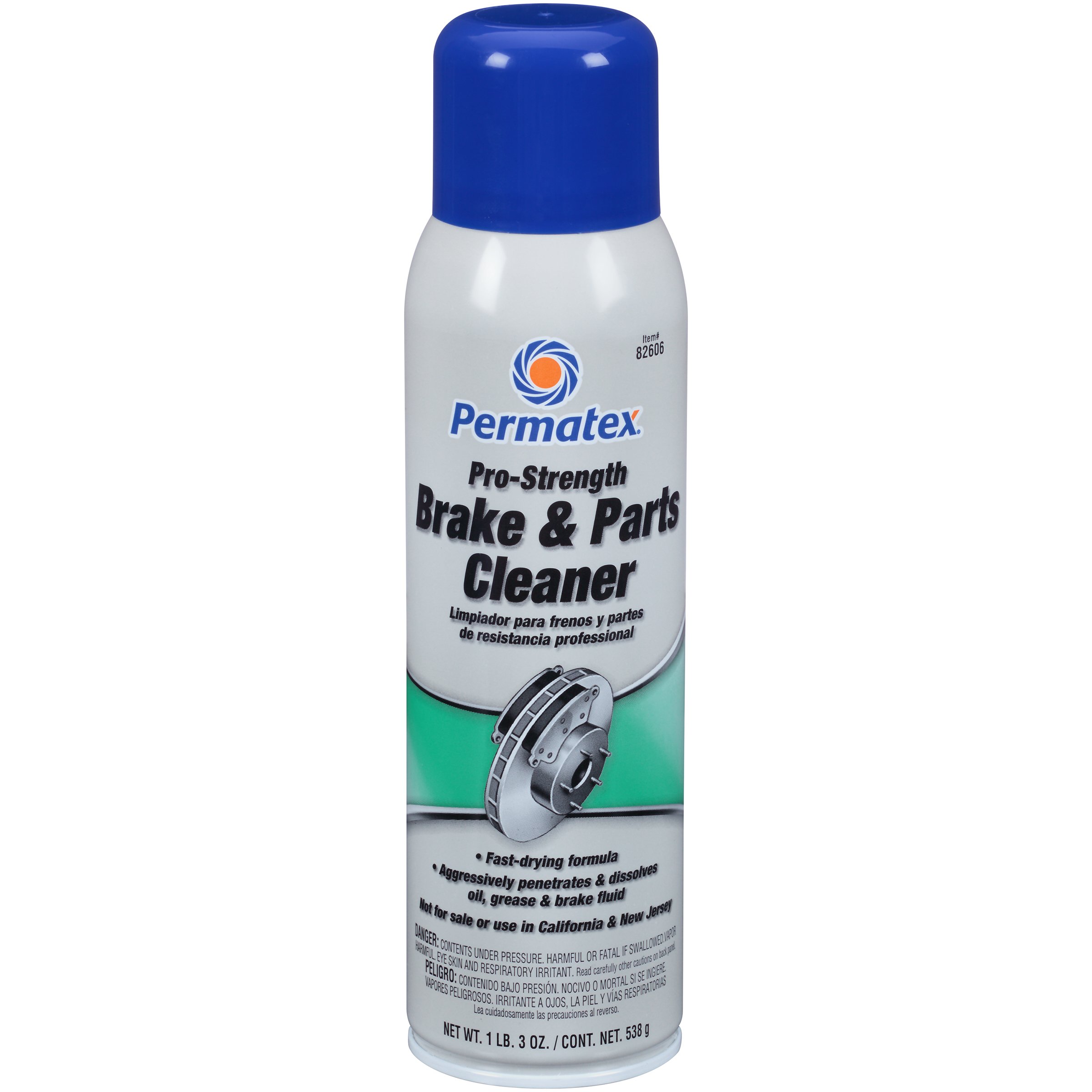 Permatex 82606 Pro Strength Brake and Parts Cleaner, 19 oz Aerosol Can product image