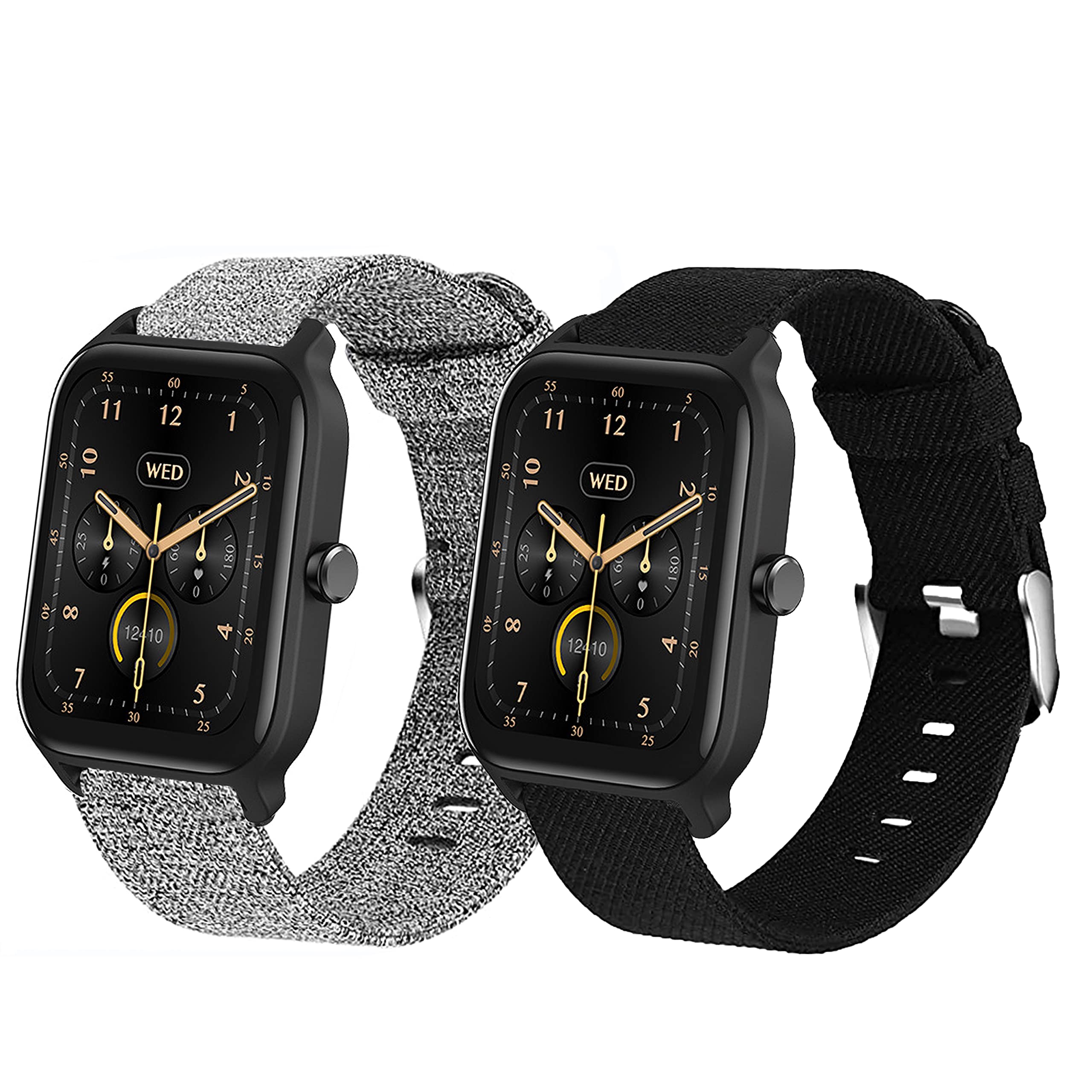 with TOOBUR Smart Watch Band, Breathable Nylon Woven Fabric Replacement Accessory Strap Compatible for TOOBUR IDW13/TEMINICE IDW13/Woneligo IDW13/VRPEFIT IDW13/Konitee IDW13/Gydom IDW13/Faweio IDW13