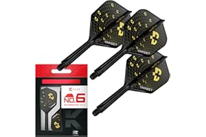 Target Darts K-Flex Bolide Dart Flights & Shafts, No.6 (Intermediate, 26mm) | Pack of 3 Kflex Integrated Flight & Shaft Syste